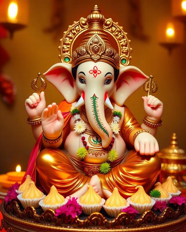 Ganesh Chaturthi sweets and celebration